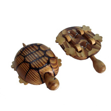 juguete de tortuga animal de madera para niños o decoración hecha de madera